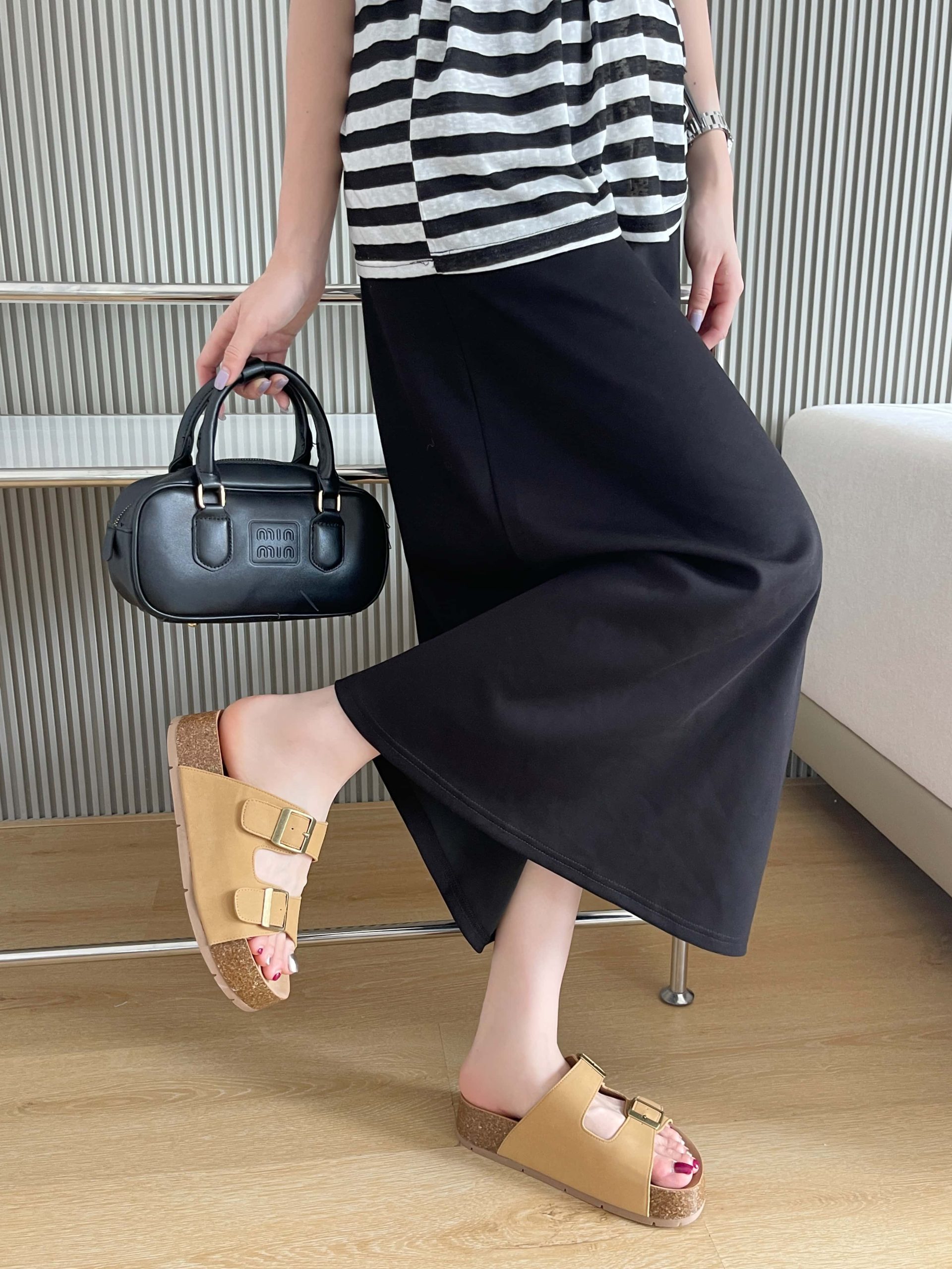 Women's Genuine Leather Summer Slippers Thick Sole Retro Birkenstock Style Comfortable - Image 4