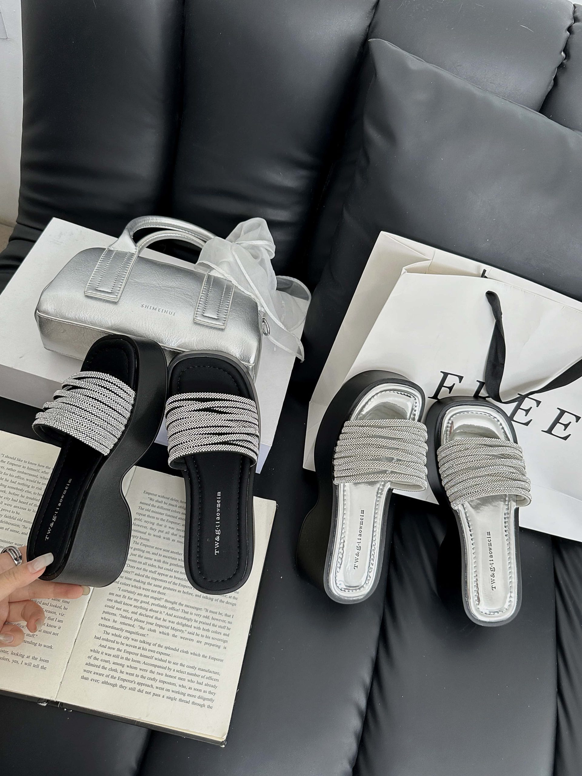 2025 Summer New Retro Platform Slippers for Women - High Heel Beach Sandals