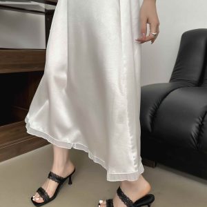 Summer Women's 7cm Heel Genuine Leather Casual High Heel Thin Heel One-Strap Slippers