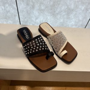 French Toe Thong Slippers Women 2025 New Summer Flat Beach Sandals Soft Sole One Strap
