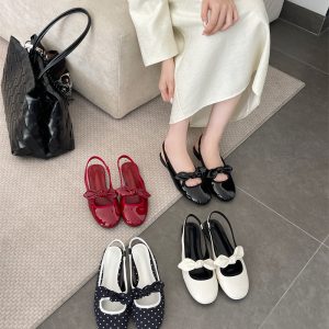 2025 New Spring Autumn Closed Toe Half Slipper Sandals for Women